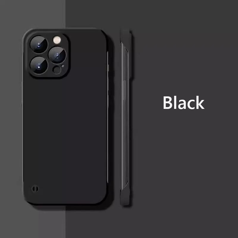 Luxury iPhone Frameless Slim Matte Case — Hard Back Cover with Shockproof Protection, Lightweight Anti-Fingerprint Scratch-Resistant Design, Transparent Minimalist Style