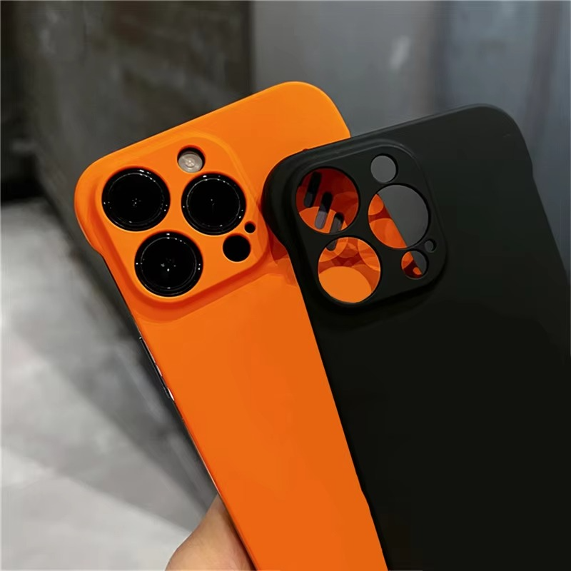 Luxury iPhone Frameless Slim Matte Case — Hard Back Cover with Shockproof Protection, Lightweight Anti-Fingerprint Scratch-Resistant Design, Transparent Minimalist Style