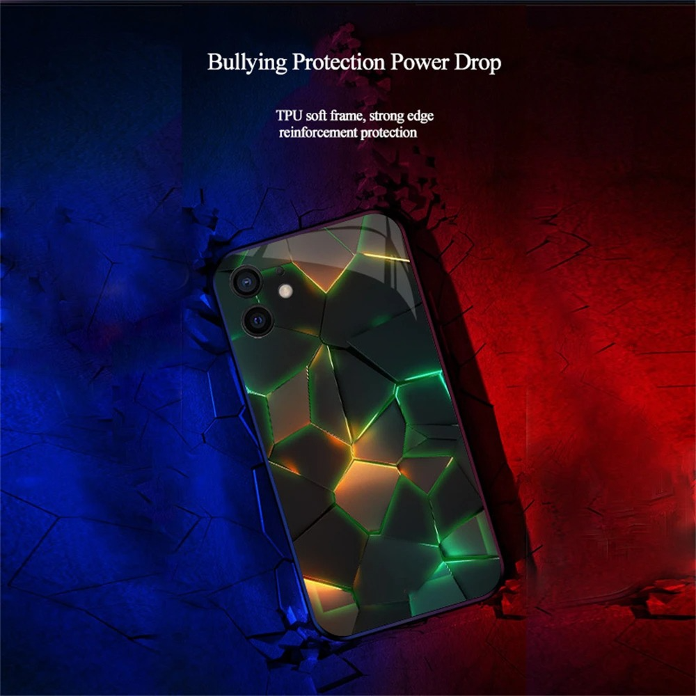 Luxury iPhone LED Luminous Case — Smart Voice-Activated Light Up Back Cover, Stylish Shockproof Design, Durable Protective Finish