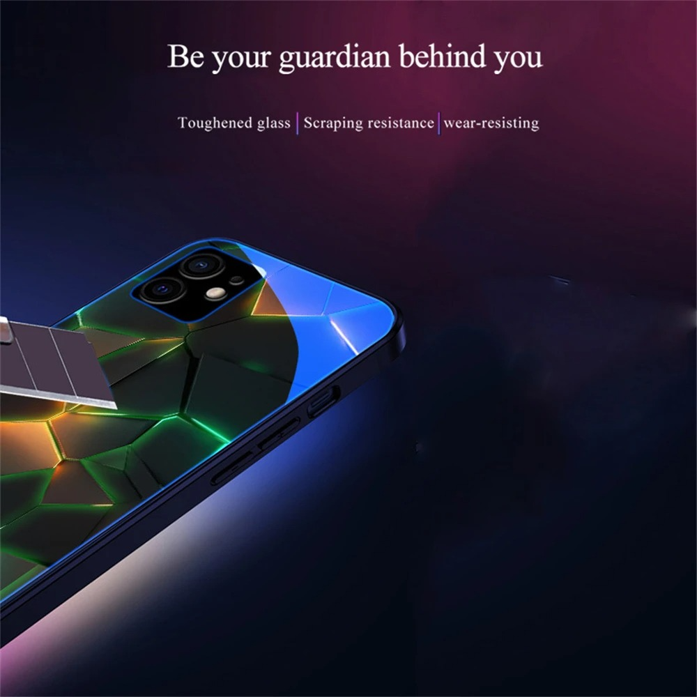 Luxury iPhone LED Luminous Case — Smart Voice-Activated Light Up Back Cover, Stylish Shockproof Design, Durable Protective Finish
