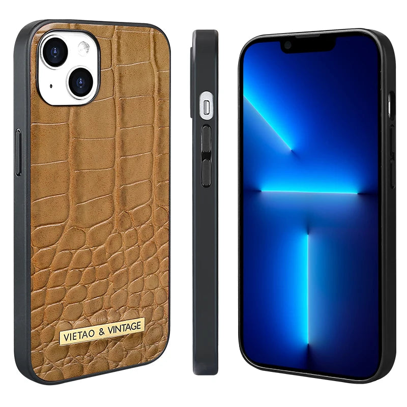 Luxury iPhone Leather Case Business Style — High-End Textured Cover, Slim Protective Design, Anti-Fingerprint Scratch-Resistant Dustproof Finish