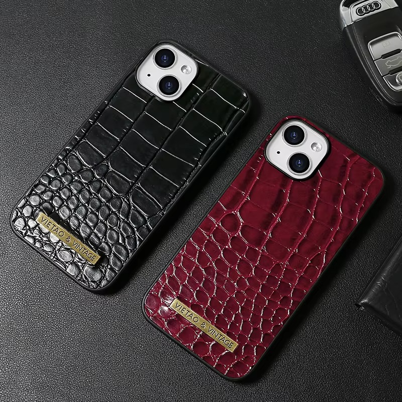 Luxury iPhone Leather Case Business Style — High-End Textured Cover, Slim Protective Design, Anti-Fingerprint Scratch-Resistant Dustproof Finish