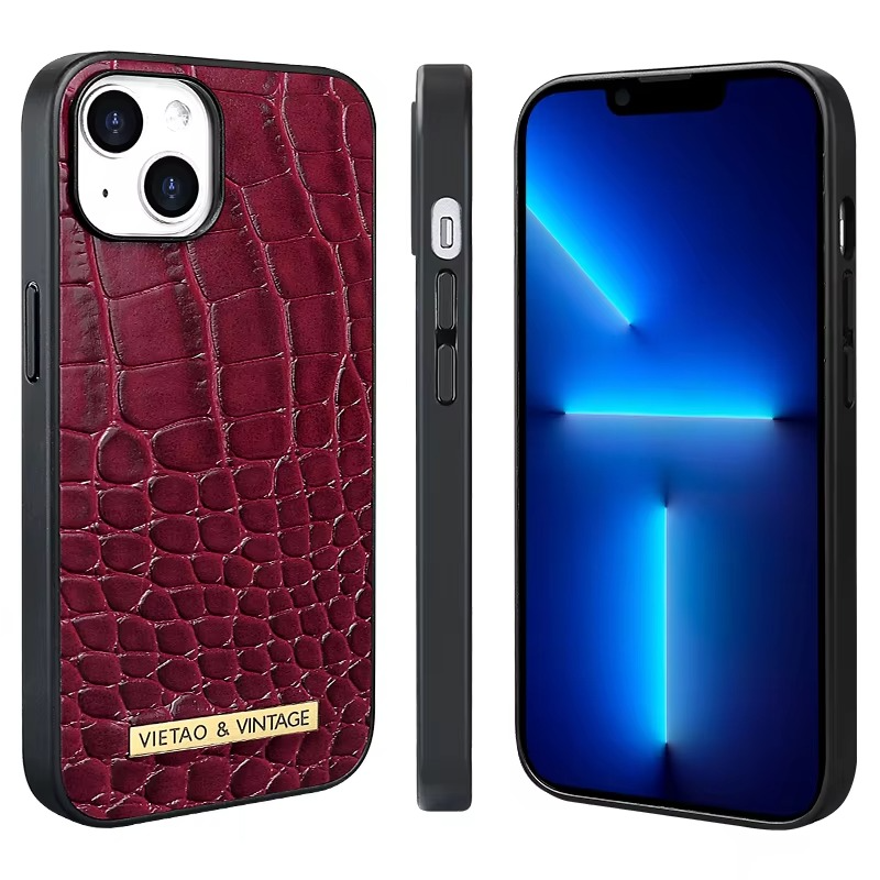 Luxury iPhone Leather Case Business Style — High-End Textured Cover, Slim Protective Design, Anti-Fingerprint Scratch-Resistant Dustproof Finish