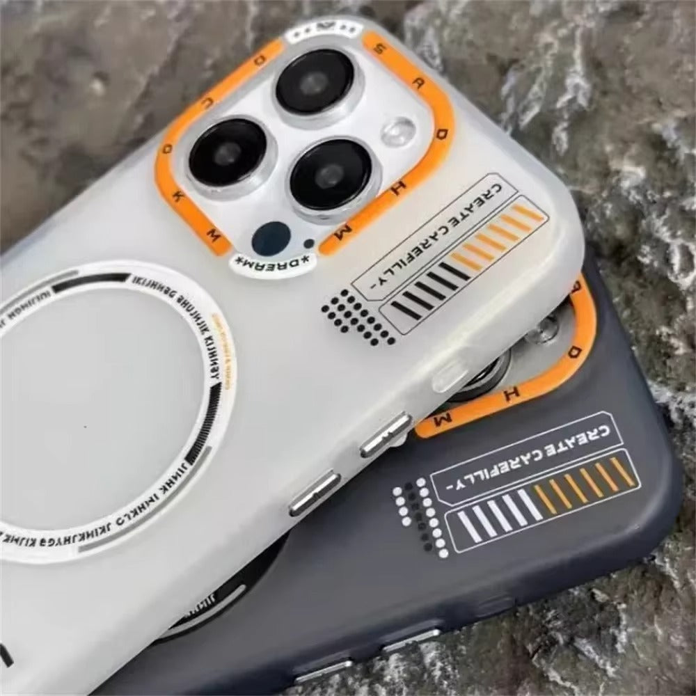 Luxury iPhone MagSafe Case Frosted Matte Cover — Magnetic Wireless Charging Compatible, Dual Layer Fall Protection, Anti-Fingerprint Scratch-Resistant Design