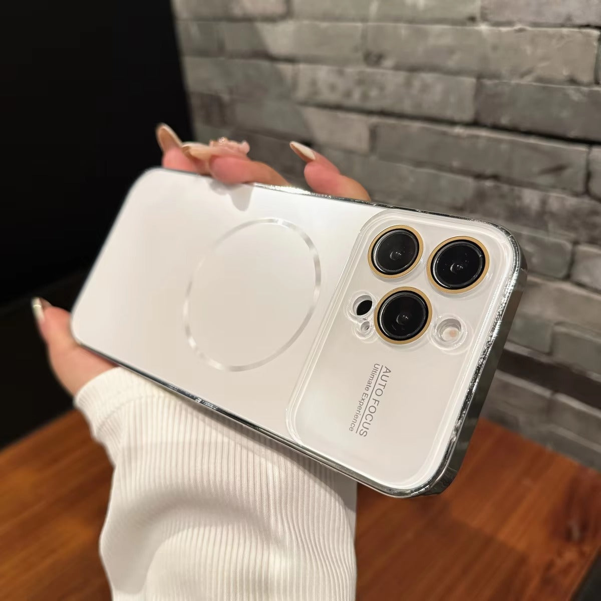 Luxury iPhone MagSafe Case Nanometer Frosted Finish — Large Lens Glass Protection, Magnetic Wireless Charging, Slim Shockproof Anti-Fingerprint Matte Cover