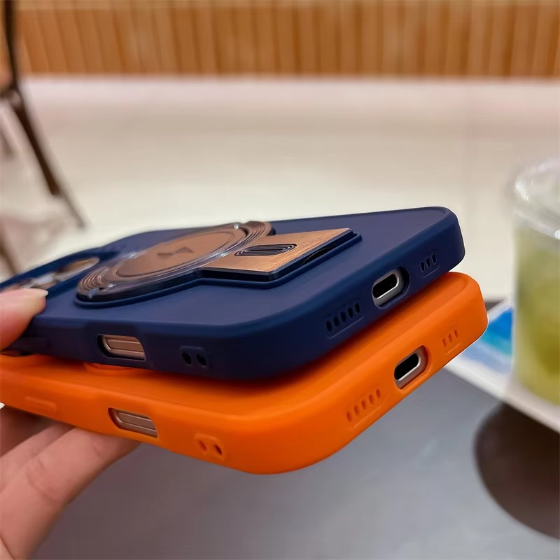 Luxury iPhone MagSafe Case with Lanyard — Magnetic Bumper Cover, Wireless Charging Compatible, Slim Shockproof Design with Kickstand Holder