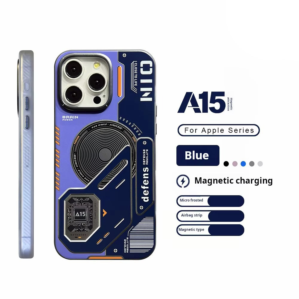 Luxury iPhone MagSafe Matte Case — Magnetic Wireless Charging Shockproof Cover with Lens Protection, Slim Anti-Fingerprint Scratch-Resistant Design