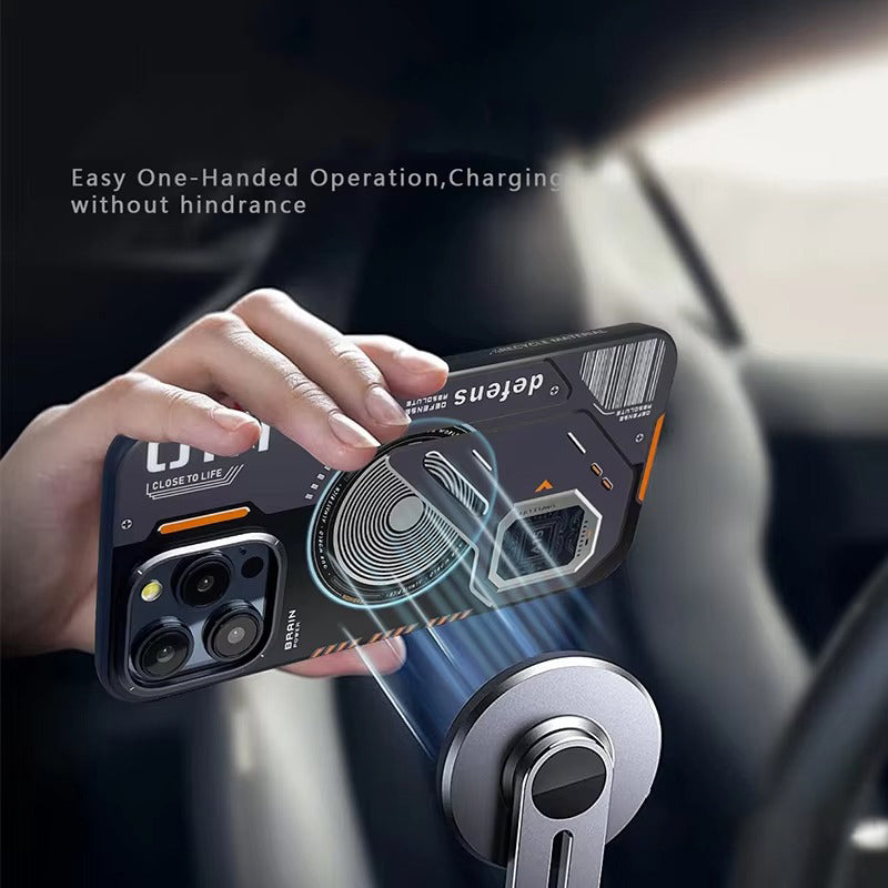 Luxury iPhone MagSafe Matte Case — Magnetic Wireless Charging Shockproof Cover with Lens Protection, Slim Anti-Fingerprint Scratch-Resistant Design