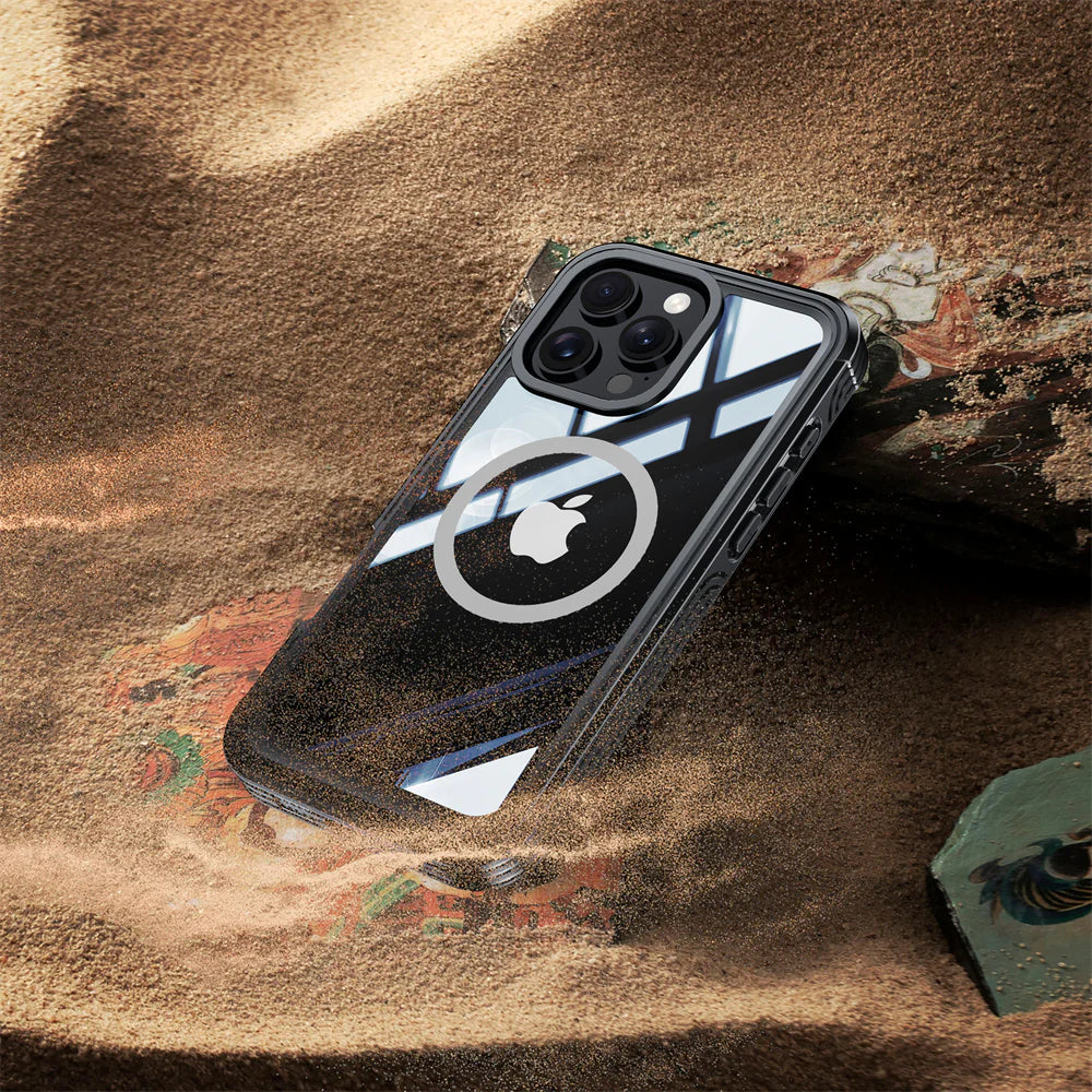 Luxury iPhone Magnetic Case with Double-Sided Tempered Glass — MagSafe Compatible Full Coverage, Dual Layer Shockproof Protection, Anti-Fingerprint Transparent Design