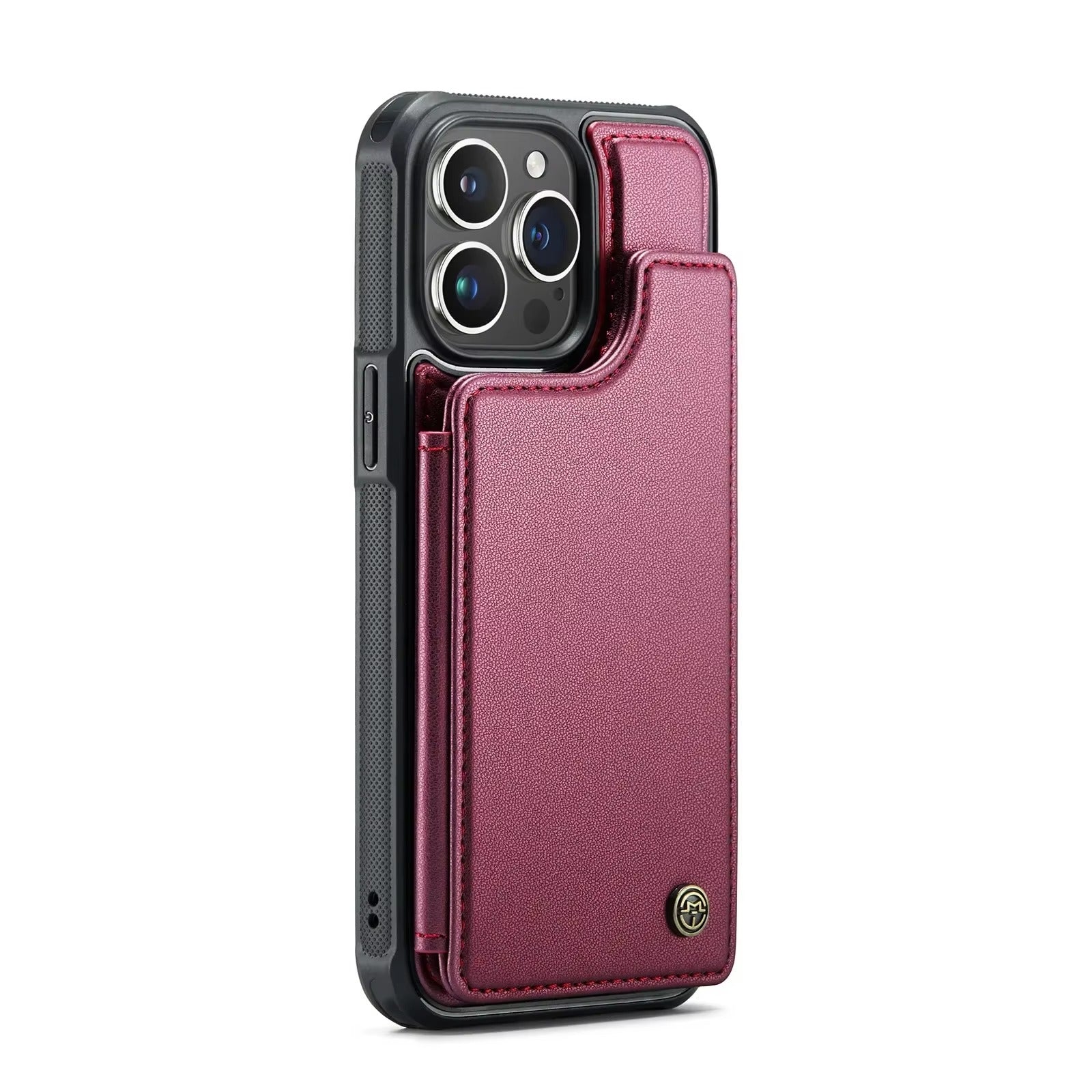 Luxury iPhone Magnetic Flip Wallet Case — PU Leather Cover with Card Holder, Shockproof Anti-Fingerprint Protection, Non-Slip Full Body Design