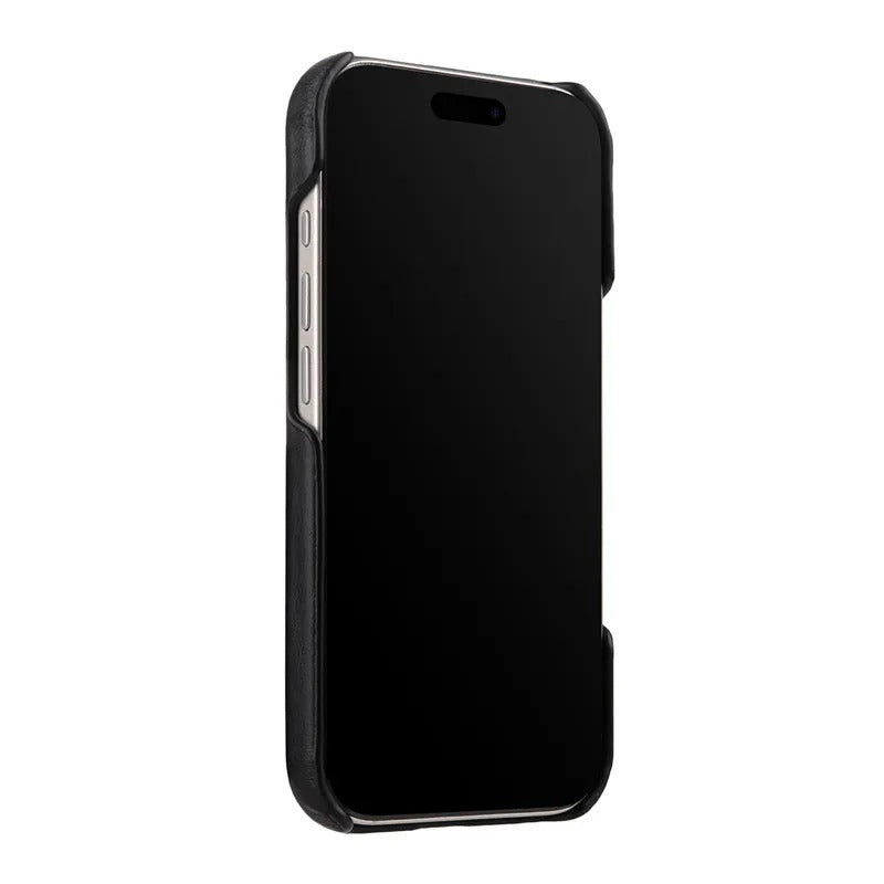 Luxury iPhone Magnetic Oil Wax Leather Case — Handmade Genuine Leather Cover with MagSafe, Slim Shockproof Design, Anti-Fingerprint Scratch-Resistant Finish