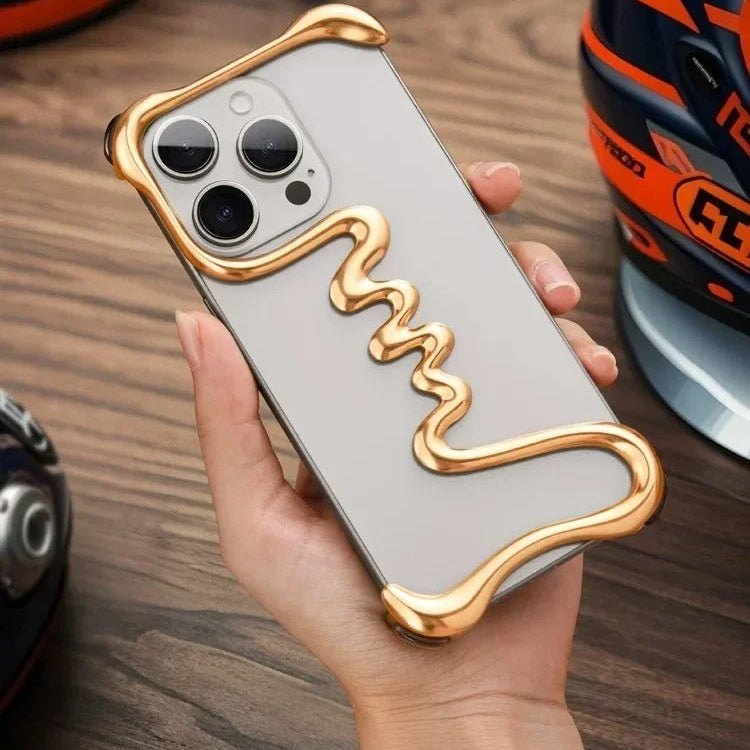 Luxury iPhone Metal Bumper Case — Aluminum Alloy Frameless Heat-Dissipation Frame, Lightweight Shockproof Anti-Slip Protective Cover