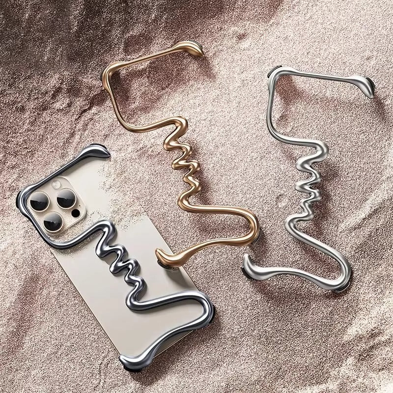 Luxury iPhone Metal Bumper Case — Aluminum Alloy Frameless Heat-Dissipation Frame, Lightweight Shockproof Anti-Slip Protective Cover