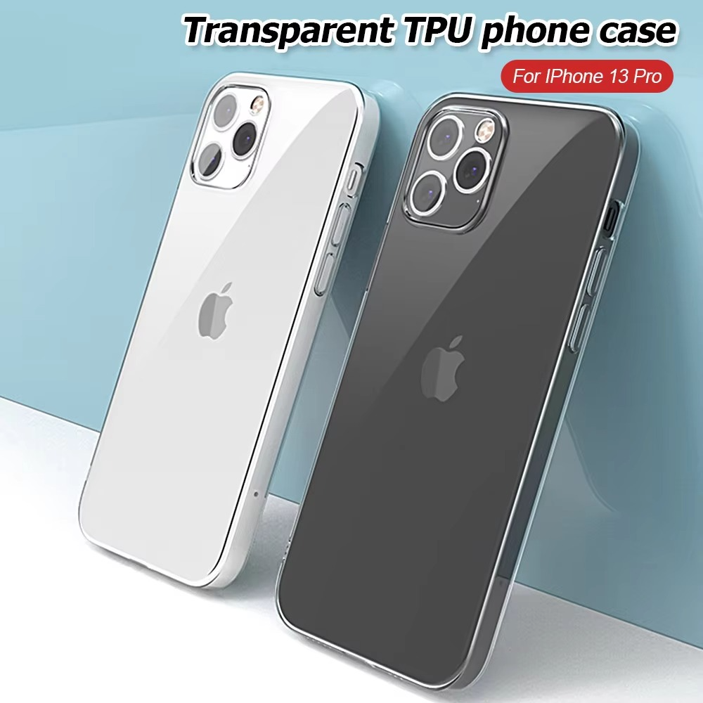 Premium Clear Shockproof Case — Full Camera Lens Protection, Anti-Fingerprint Transparent PC + TPU Cover, Non-Slip Waterproof Full Coverage Design