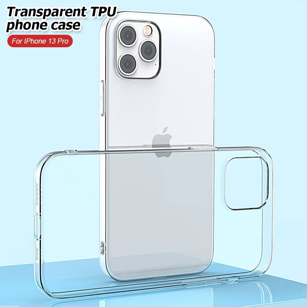 Premium Clear Shockproof Case — Full Camera Lens Protection, Anti-Fingerprint Transparent PC + TPU Cover, Non-Slip Waterproof Full Coverage Design
