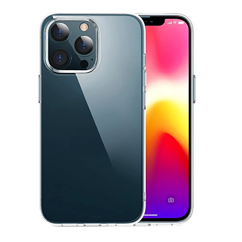 Premium Clear Shockproof Case — Full Camera Lens Protection, Anti-Fingerprint Transparent PC + TPU Cover, Non-Slip Waterproof Full Coverage Design