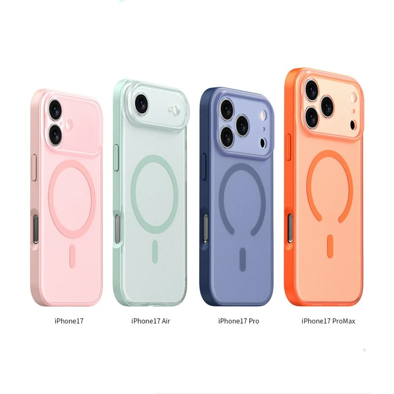 Premium Magnetic iPhone Case — Matte Translucent Skin-Feel Cover with MagSafe Wireless Charging, Shockproof Anti-Fingerprint PC+TPU Design