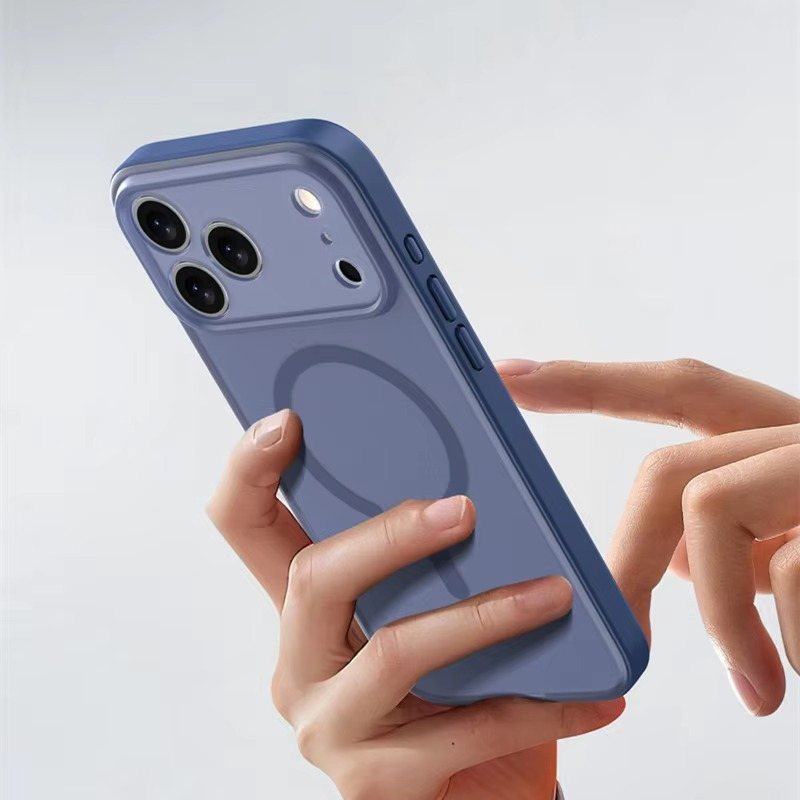 Premium Magnetic iPhone Case — Matte Translucent Skin-Feel Cover with MagSafe Wireless Charging, Shockproof Anti-Fingerprint PC+TPU Design