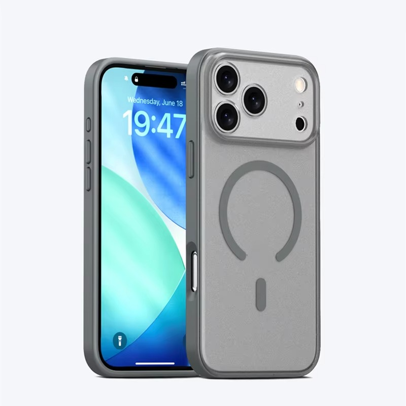 Premium Magnetic iPhone Case — Matte Translucent Skin-Feel Cover with MagSafe Wireless Charging, Shockproof Anti-Fingerprint PC+TPU Design