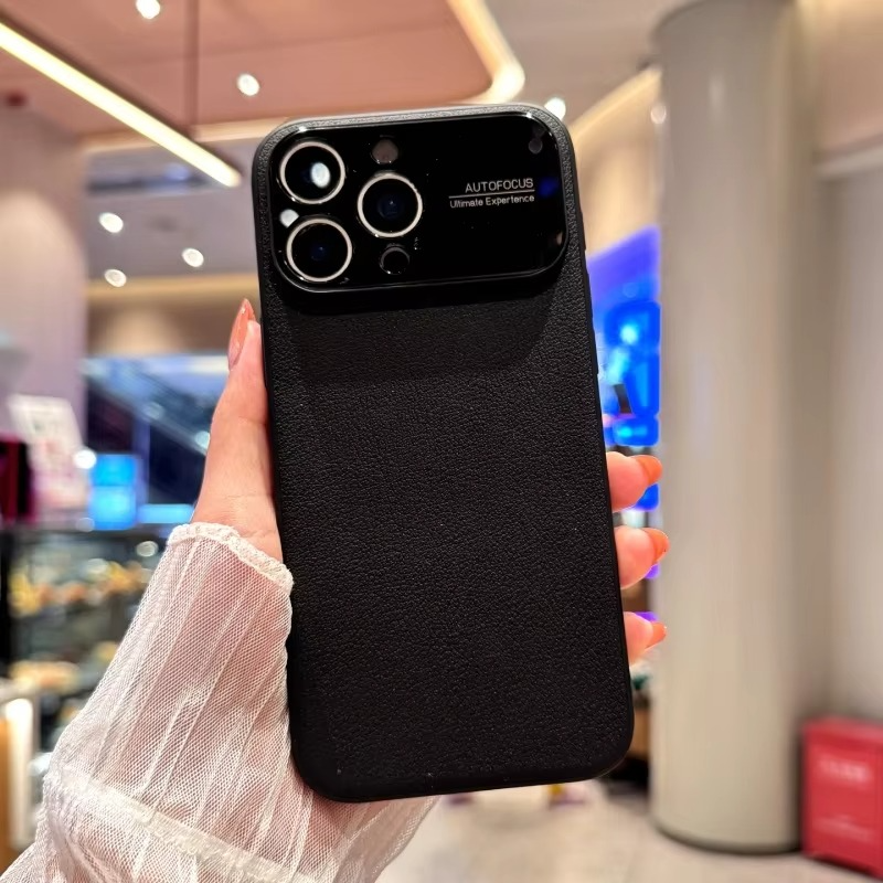 Premium Magnetic iPhone Case — Plain Leather Design with Built-In Strong Magnets, Heat Dissipation Holes, Anti-Fingerprint & Scratch-Resistant Protective Cover