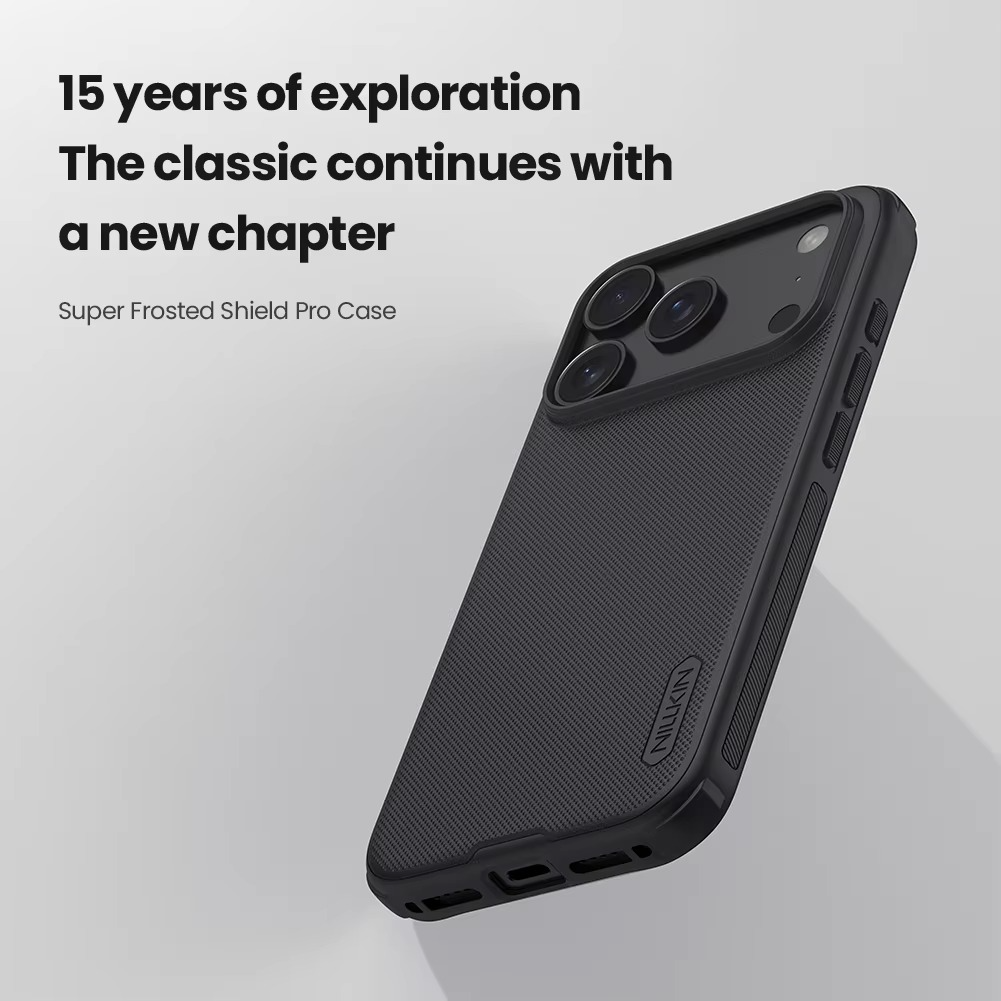 Premium Shockproof iPhone Case — Airbag Drop Protection, Anti-Scratch Frosted PC+TPU Tough Cover with Non-Slip Texture and Raised Edges