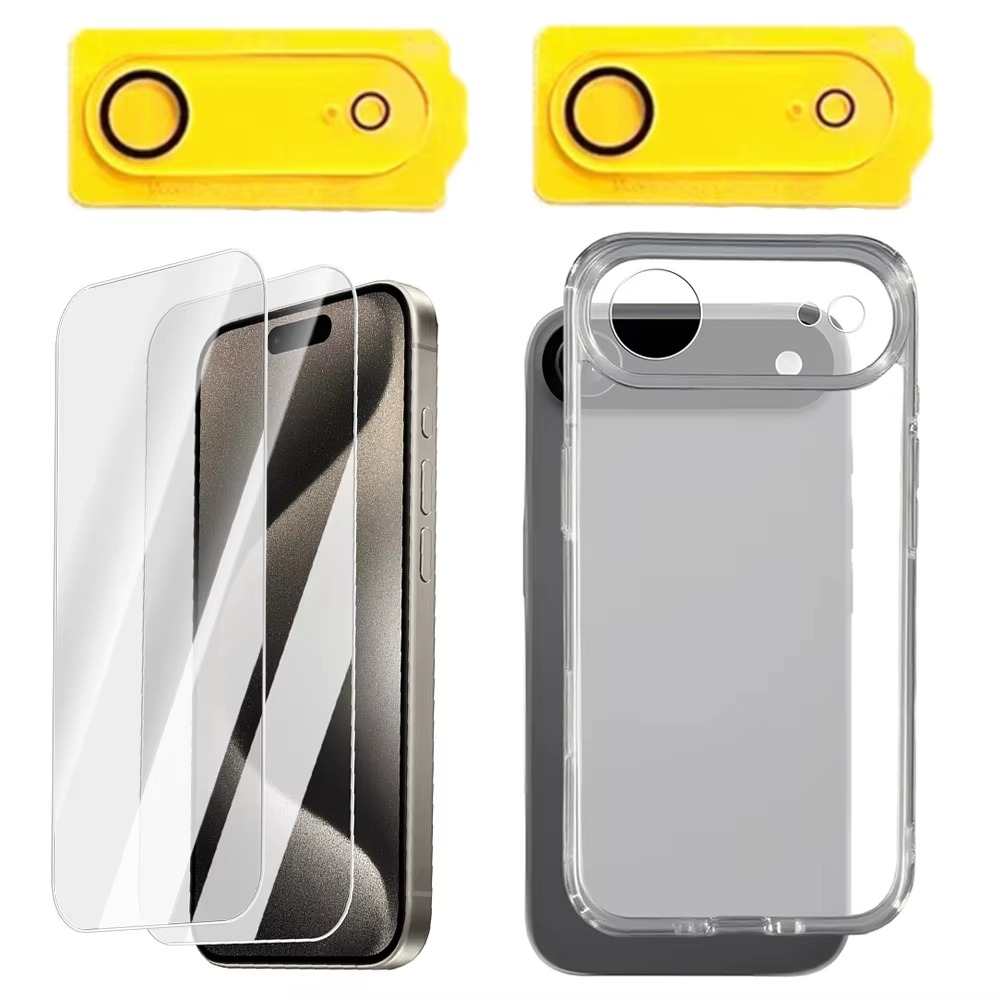 Premium Transparent iPhone Case — Shockproof Clear PC+TPU Cover with Corner Protection, Anti-Scratch, Slim Protective Shell