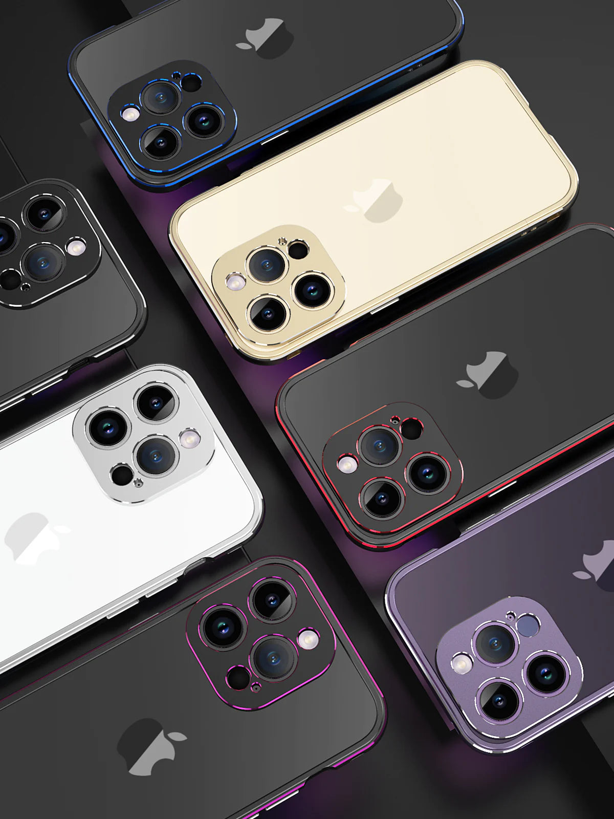 Premium iPhone Bumper Case Aluminum Metal Frame — Slim Protective Cover with Camera Protector, Shockproof Heavy Duty Anti-Scratch Design