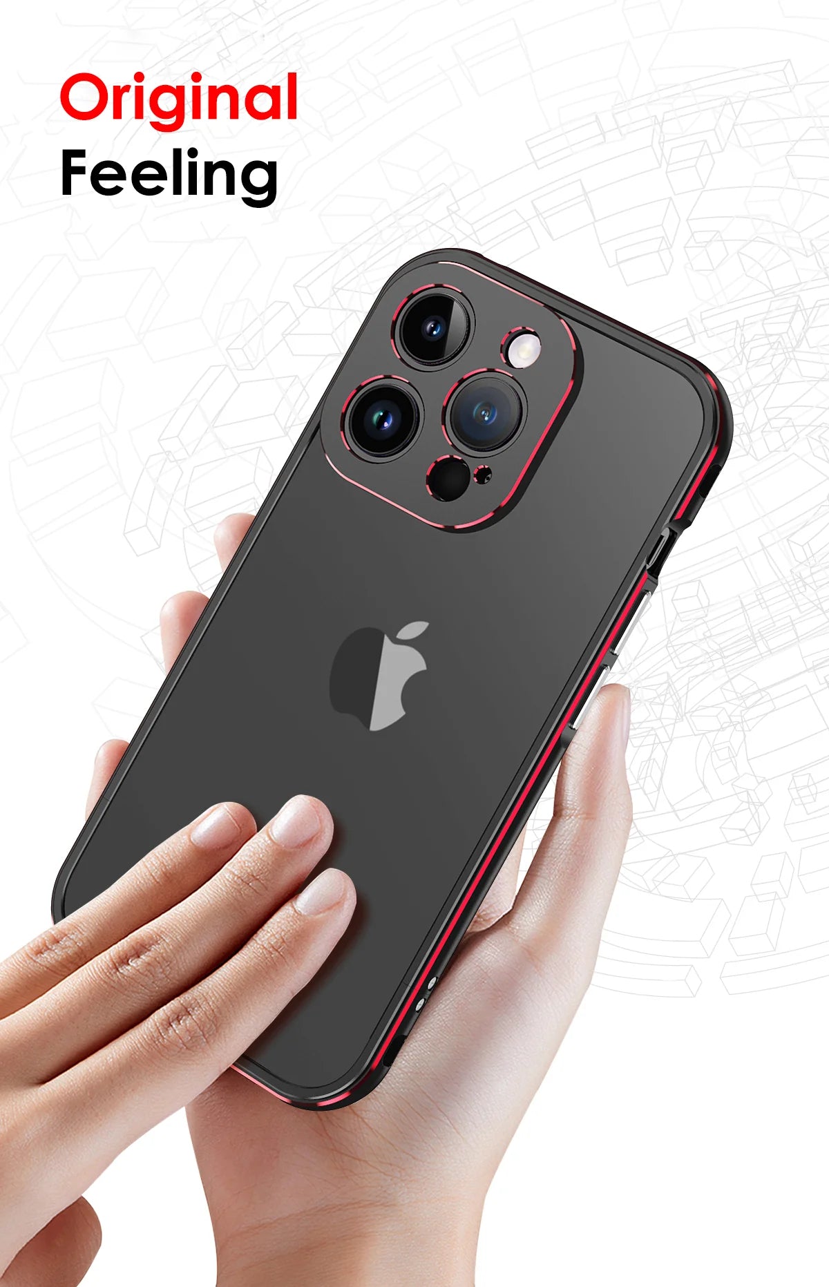 Premium iPhone Bumper Case Aluminum Metal Frame — Slim Protective Cover with Camera Protector, Shockproof Heavy Duty Anti-Scratch Design