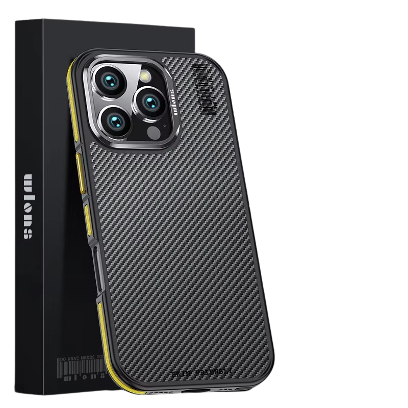 Premium iPhone Case 600D Kevlar Aramid Fiber — MagSafe Magnetic Wireless Charging Compatible Cover, Ultra-Slim Shockproof Anti-Fingerprint Scratch-Resistant Design