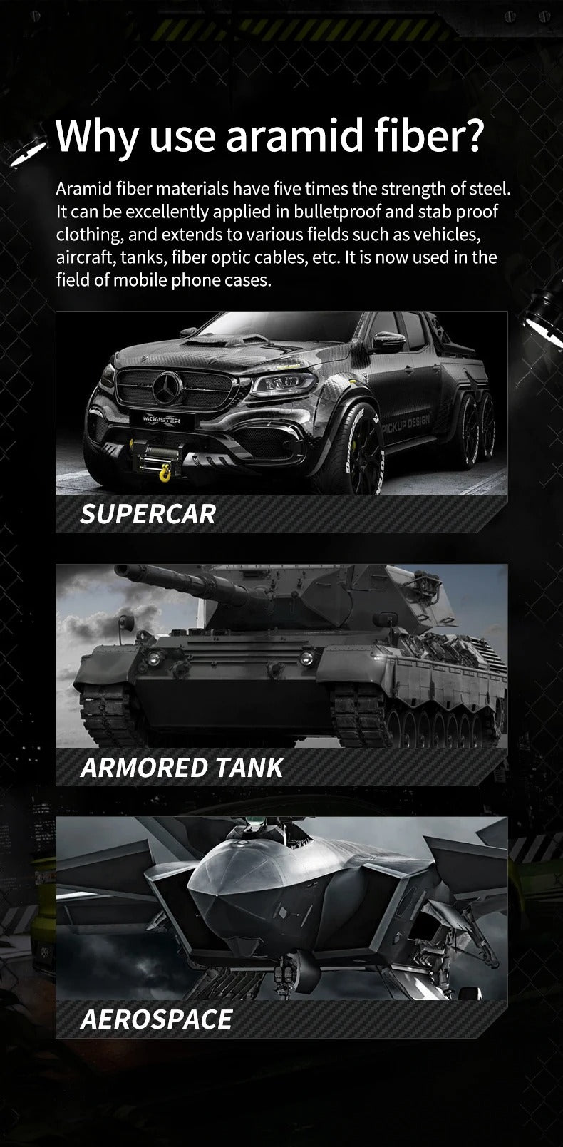 Premium iPhone Case Kevlar Carbon Fiber Cover — Magnetic Wireless Charging Compatible, Shockproof Heavy Duty Protection, Matte Anti-Fingerprint Design