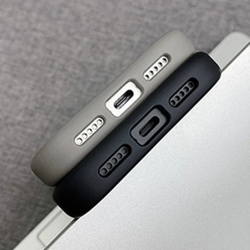 Rugged Magnetic iPhone Case Shockproof Camera Protection — Matte Hybrid Armor Cover with Active Touch Buttons, Anti-Fingerprint Hard Shell