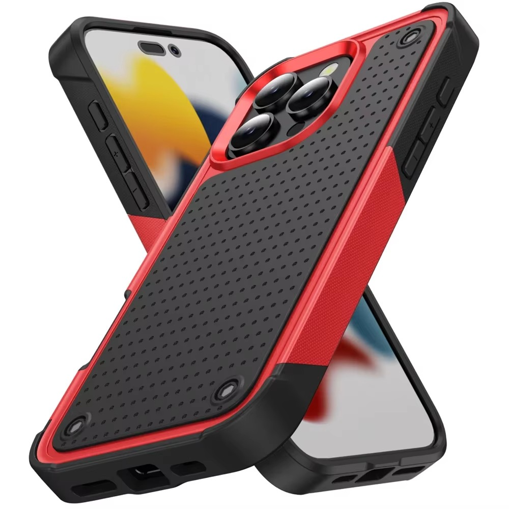 Rugged Shockproof iPhone Case — Military Grade Armor Bumper Cover with Heavy-Duty Protection, Anti-Fingerprint Matte Grip, Scratch & Drop Resistant