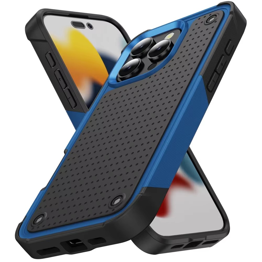 Rugged Shockproof iPhone Case — Military Grade Armor Bumper Cover with Heavy-Duty Protection, Anti-Fingerprint Matte Grip, Scratch & Drop Resistant