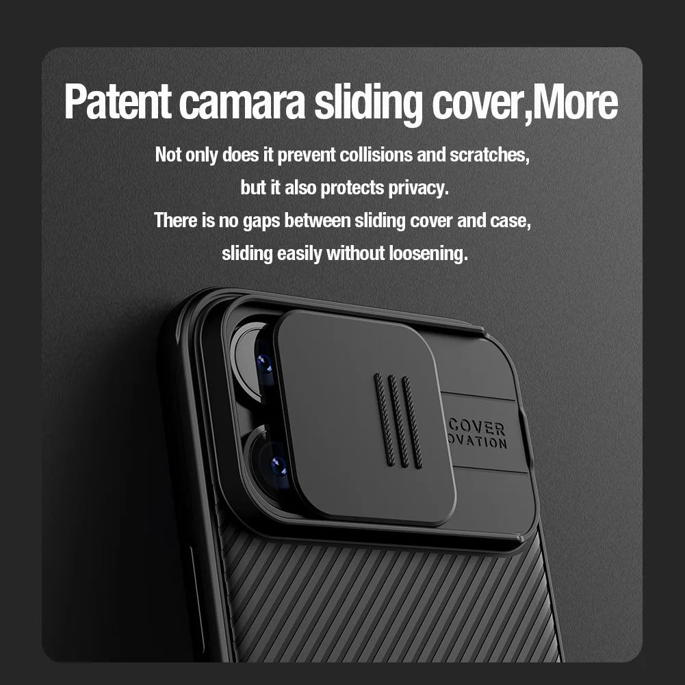 Rugged iPhone CamShield Pro Magnetic Case — Sliding Camera Protection, Tough TPU+PC Shell, Durable Shockproof Cover