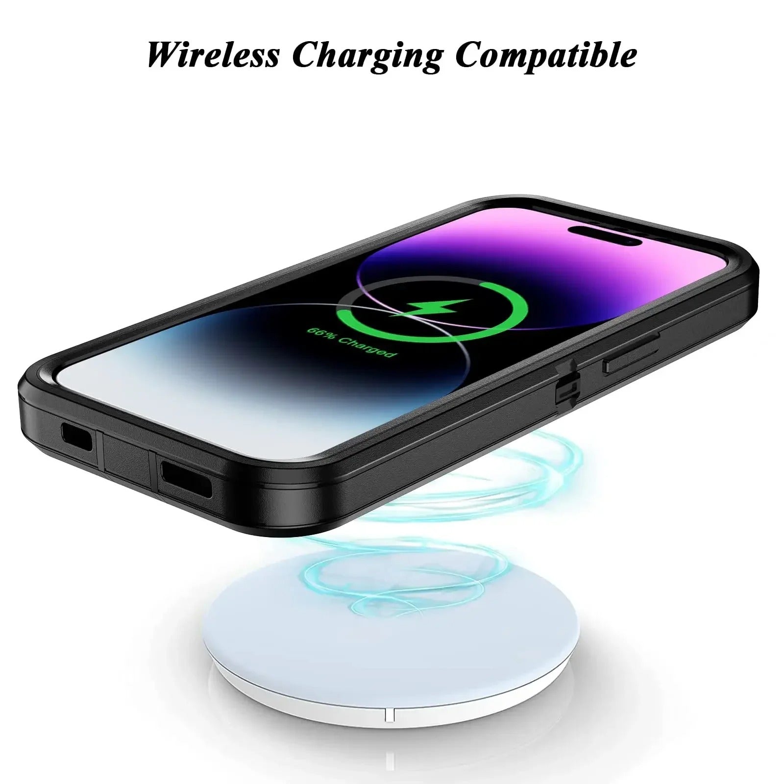 Rugged iPhone Heavy Armor Case — Full Body Shockproof Cover with Kickstand Bracket, Dual Layer Protection, Anti-Fingerprint Scratch-Resistant Non-Slip Design