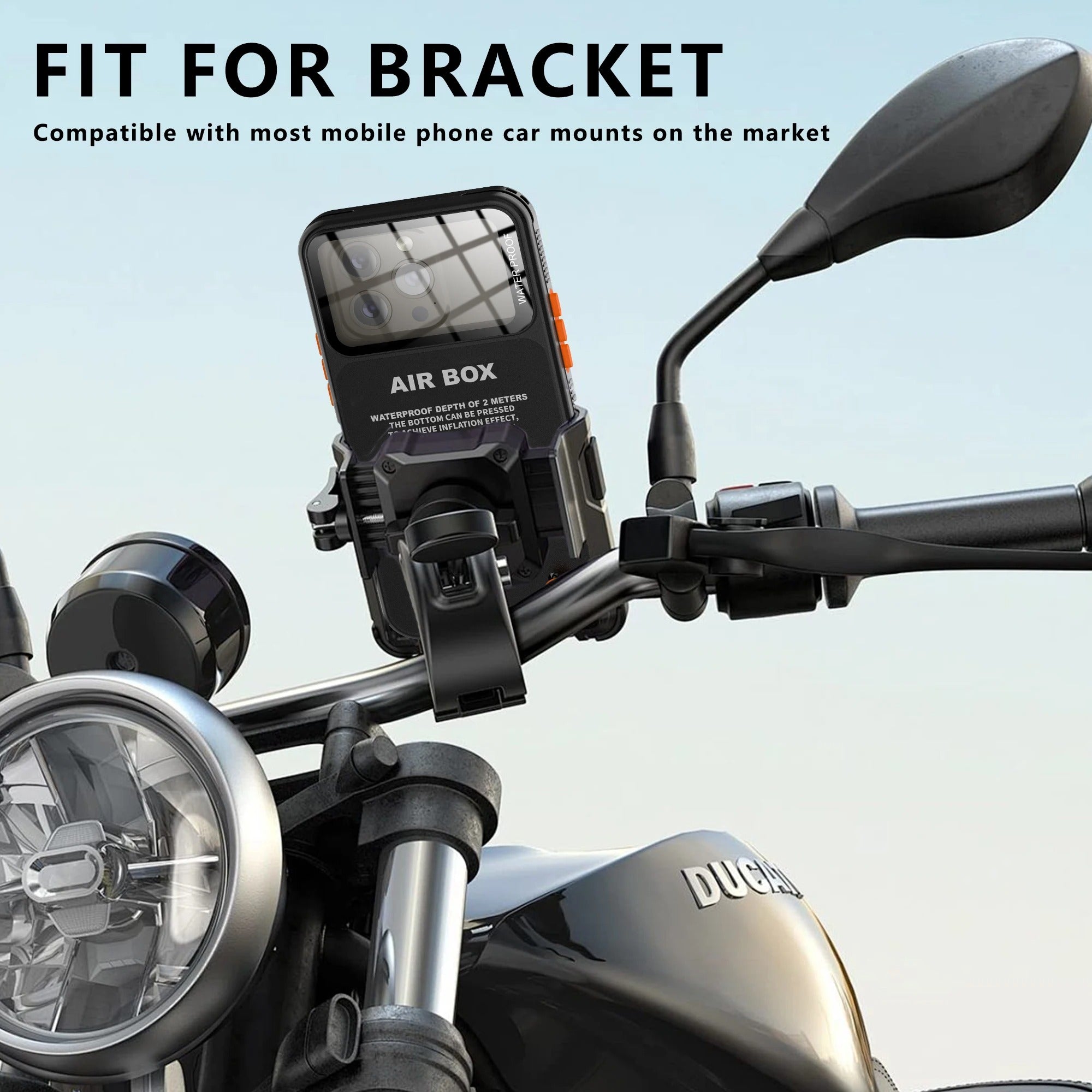 Rugged iPhone IP68 Waterproof Case — Underwater Photography Full Protection, Dropproof Dustproof Design for Outdoor Swimming and Diving