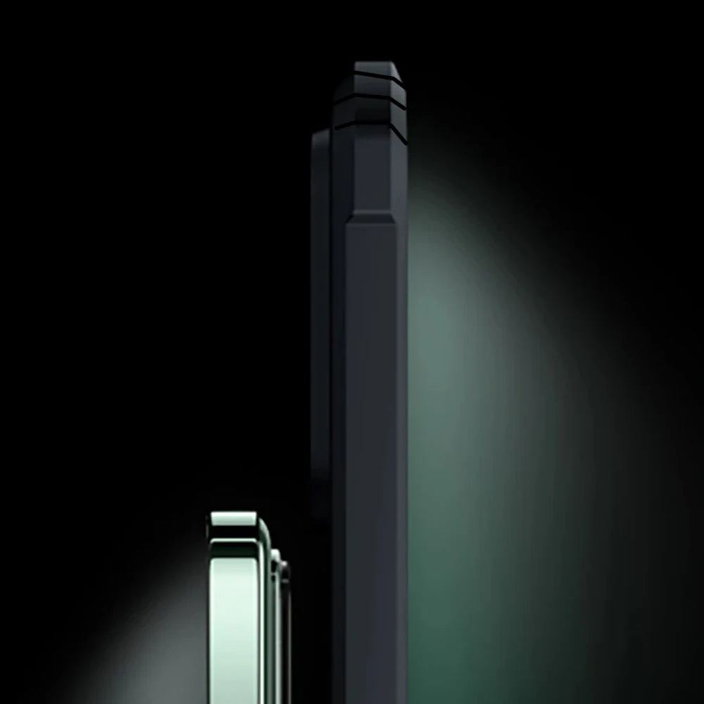 Shockproof Magnetic Clear iPhone Case — Acrylic + TPU Hybrid Back Cover with Anti-Fingerprint Grip and Camera Protection