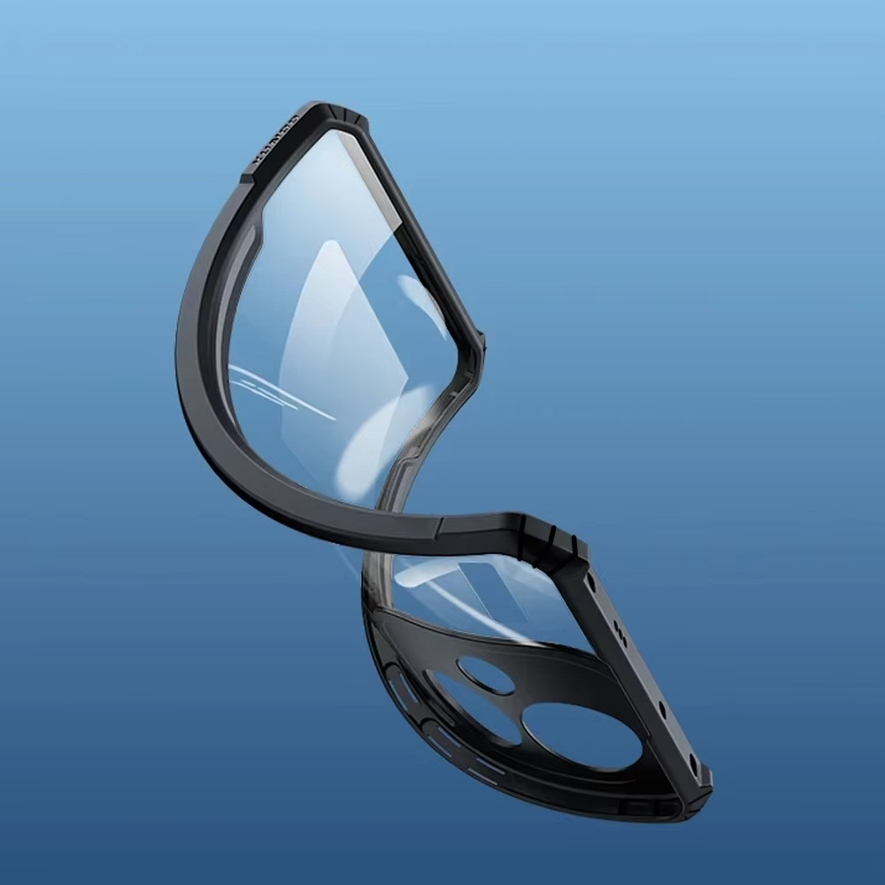 Shockproof Magnetic Clear iPhone Case — Acrylic + TPU Hybrid Back Cover with Anti-Fingerprint Grip and Camera Protection