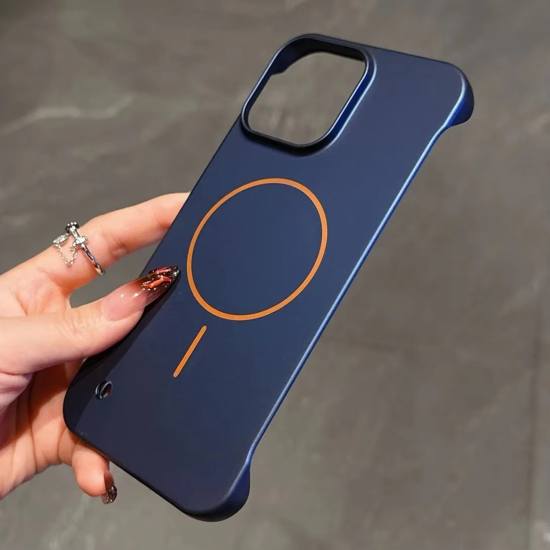 Ultra-Thin iPhone MagSafe Case — Matte Hard PC Cover with Hit Color Lens Design, Magnetic Wireless Charging Compatible, Slim Shockproof Protective Finish