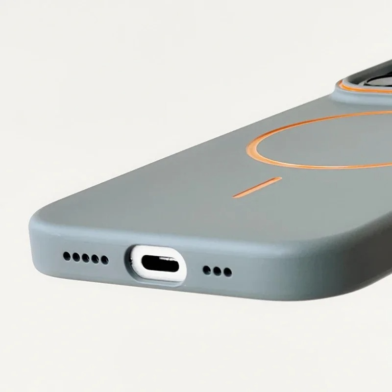 Ultra-Thin iPhone MagSafe Case — Matte Hard PC Cover with Hit Color Lens Design, Magnetic Wireless Charging Compatible, Slim Shockproof Protective Finish