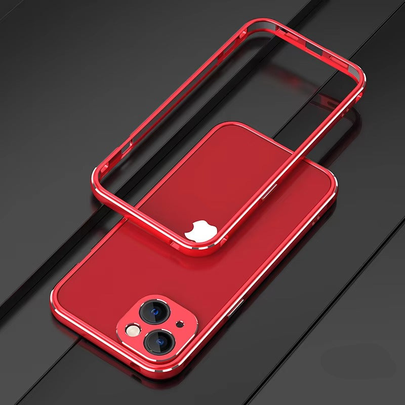 Premium iPhone Bumper Case Aluminum Metal Frame — Slim Protective Cover with Camera Protector, Shockproof Heavy Duty Anti-Scratch Design