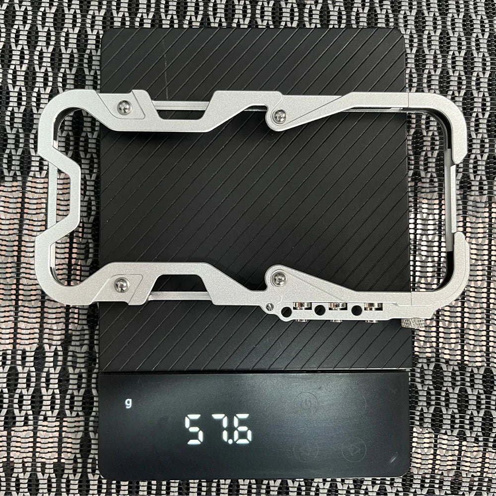 Rugged iPhone Case Aluminum Alloy Bumper Frame — Lightweight Metal Armor Cover, Shockproof Protective Shell with Smooth Edges and Included Lanyard