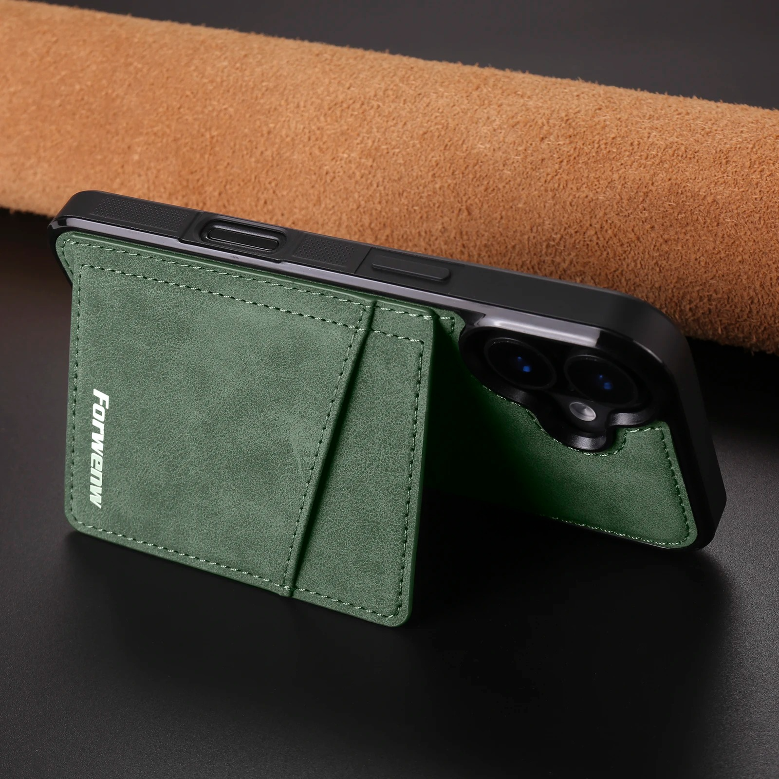 Business Flip Leather Phone Case — Magnetic Wallet Card Holder, Anti-Fingerprint, Anti-Scratch, Dustproof, Non-Slip Full Coverage Cover