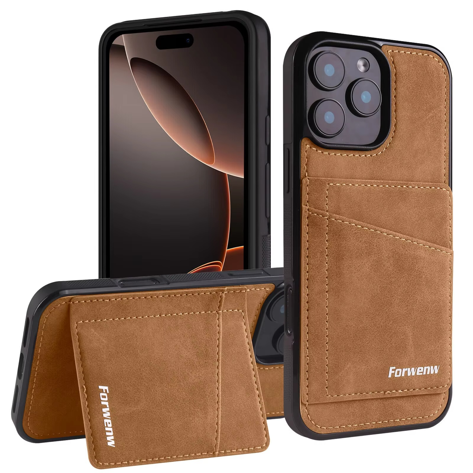 Business Flip Leather Phone Case — Magnetic Wallet Card Holder, Anti-Fingerprint, Anti-Scratch, Dustproof, Non-Slip Full Coverage Cover
