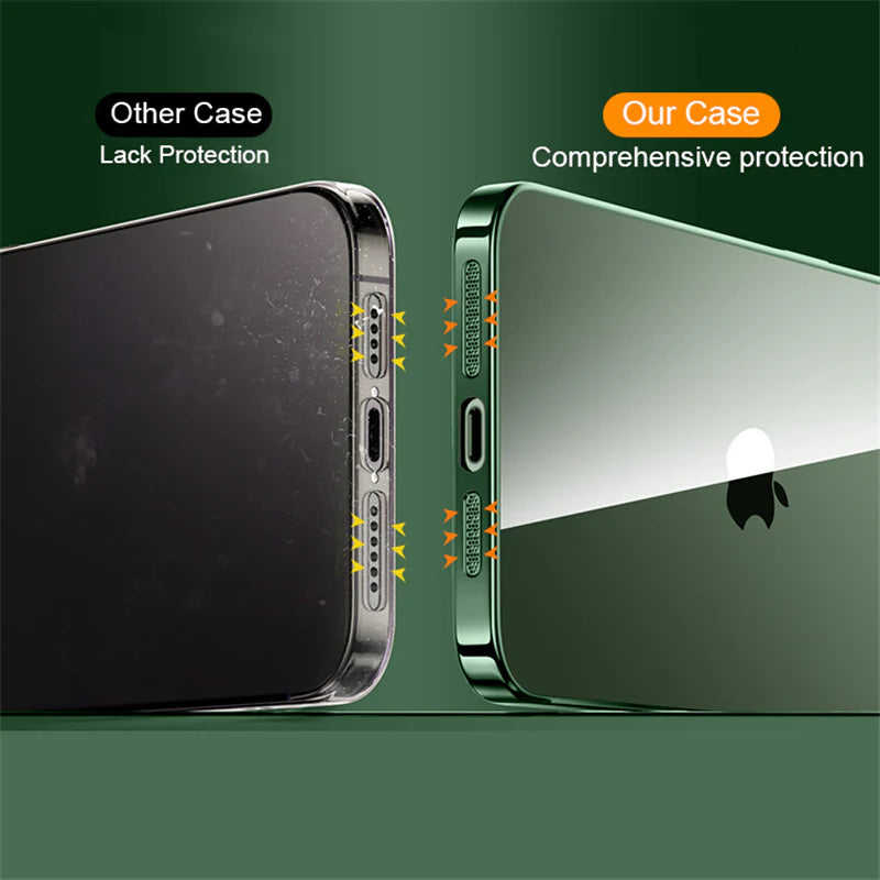 Fashion iPhone Case MagSafe Compatible Clear Cover — Large Camera Protection, Magnetic Wireless Charging, Shockproof Anti-Fingerprint Scratch-Resistant Design