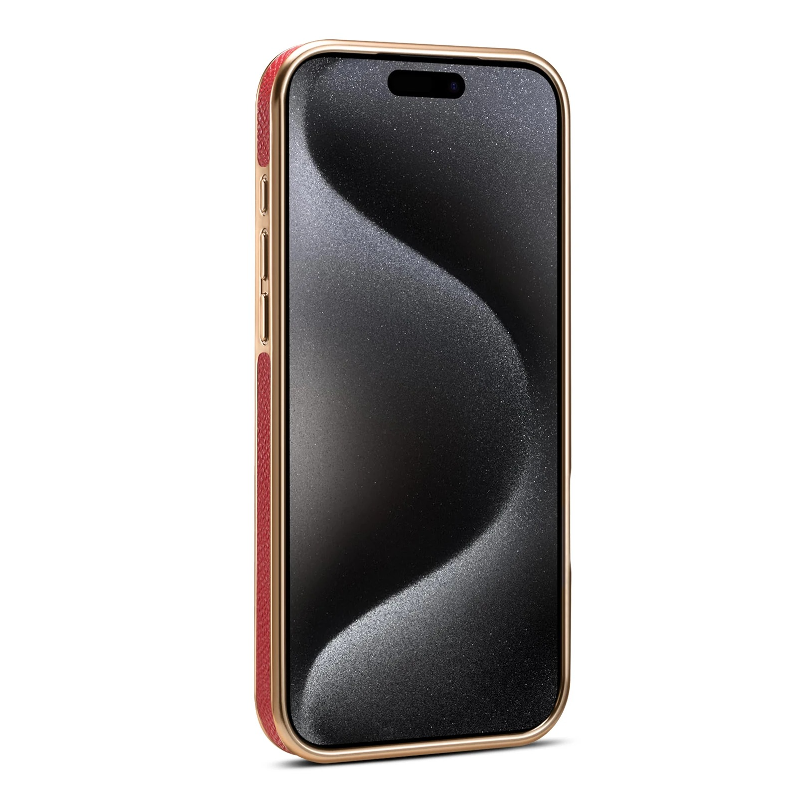 High-End Magnetic iPhone Case — Genuine Cowhide Leather Full Coverage with Invisible Ring Bracket, Shockproof Anti-Fingerprint Slim Design