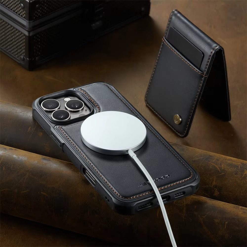 Luxury 2-in-1 Detachable Magnetic iPhone Case — PU Leather Wallet Cover with Card Slot, Shockproof, Anti-Fingerprint, Anti-Scratch, Kickstand, Storage Compartment