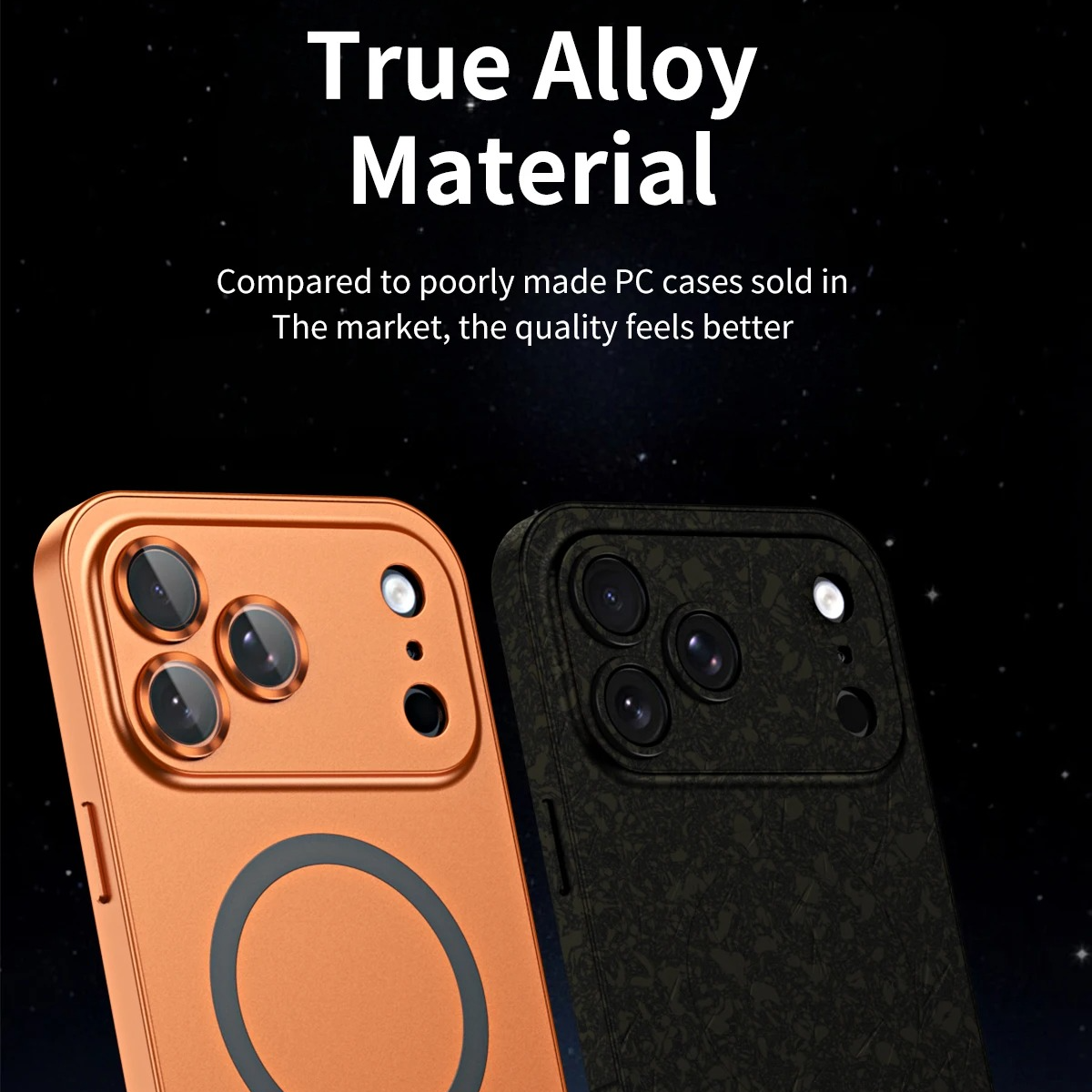 Luxury Aluminum Alloy Magnetic iPhone Case — Magsafe Wireless Charging, Full Coverage Shockproof Cover with Glass Lens, Matte Anti-Glare Finish