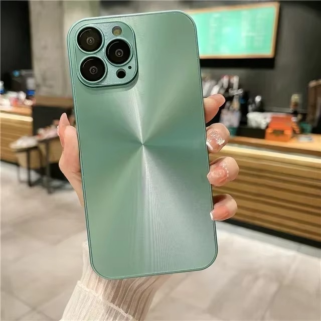 Luxury Aurora Laser iPhone Case — Matte Shockproof Armor Cover, Anti-Fingerprint, Anti-Scratch, Dustproof, Soft Bumper, Reflective Finish