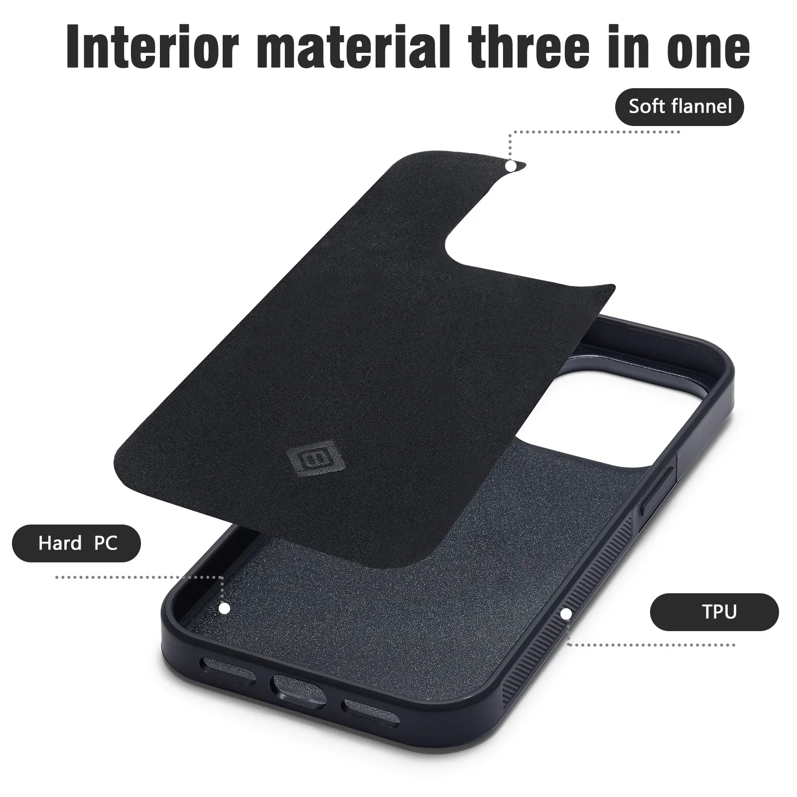 Luxury Carbon Fiber PU Leather Shockproof iPhone Case — Anti-Fingerprint Non-Slip Slim Back Cover with Camera Protection